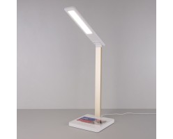Настольная лампа с беспроводной зарядкой Lori белый/золотой (TL90510)