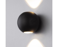 Diver черный уличный настенный светодиодный светильник 1566 TECHNO LED