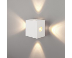 Kvatra белый уличный настенный светодиодный светильник 1601 TECHNO LED