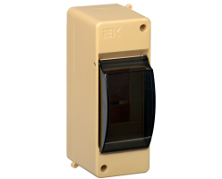 Бокс с прозрачной крышкой КМПн 2/2 для 2-х автоматических выключателей (Сосна) IEK